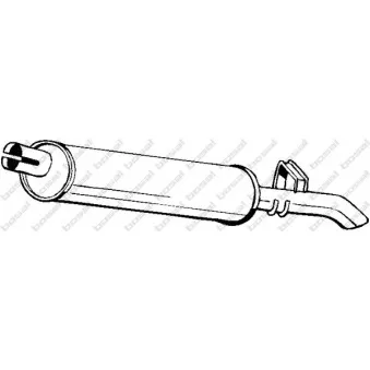 Silencieux arrière BOSAL 185-939