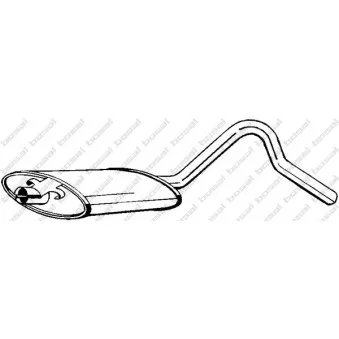 Silencieux central BOSAL 185-945