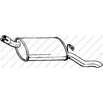 Silencieux arrière BOSAL 185-965