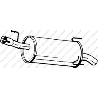 Silencieux arrière BOSAL 185-971