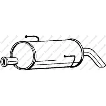 Silencieux arrière BOSAL 190-017