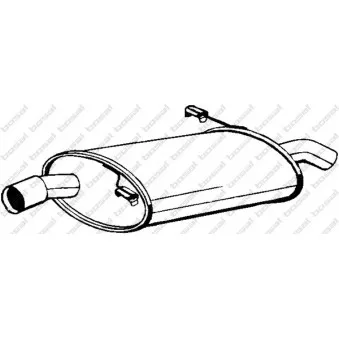 Silencieux arrière BOSAL