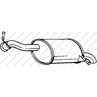 Silencieux arrière BOSAL 190-025