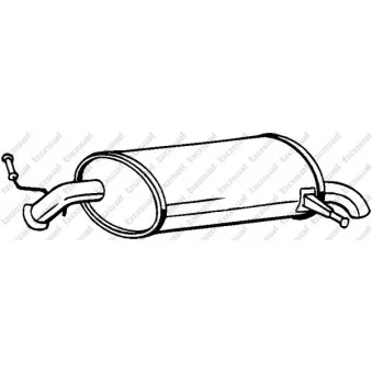 Silencieux arrière BOSAL 190-043