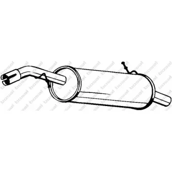 Silencieux arrière BOSAL 190-055
