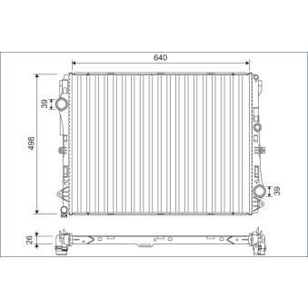 Radiateur, refroidissement du moteur VALEO 701141