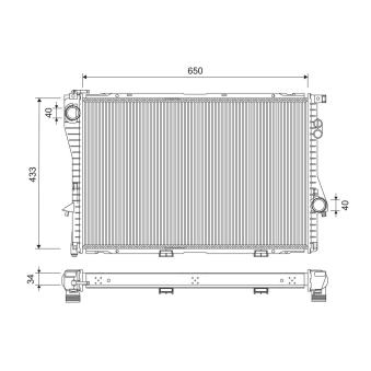 Radiateur, refroidissement du moteur VALEO 701248