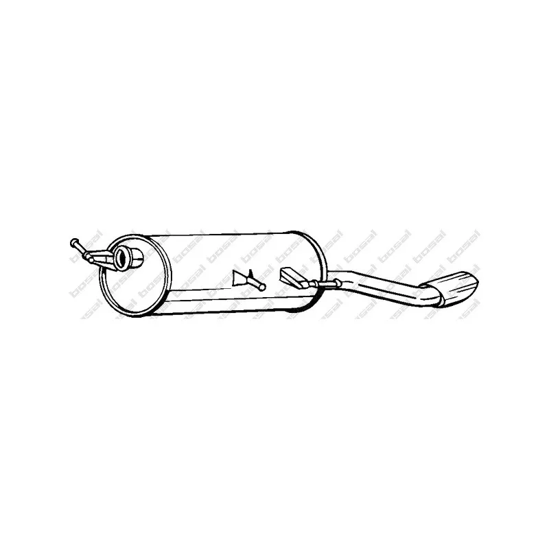 Silencieux arrière BOSAL 190-067