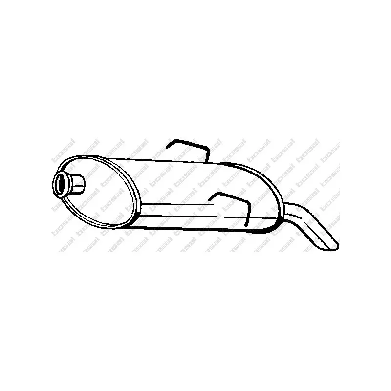 Silencieux arrière BOSAL 190-077