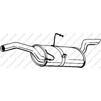 Silencieux arrière BOSAL 190-101