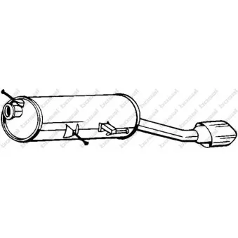 Silencieux arrière BOSAL 190-169