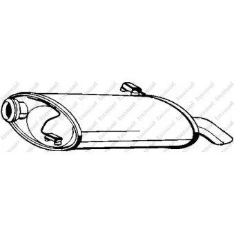 Silencieux arrière BOSAL 190-217