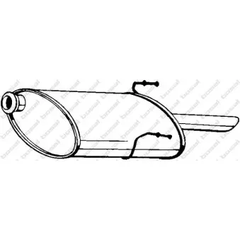 Silencieux arrière BOSAL 190-289