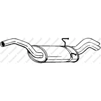 Silencieux arrière BOSAL 190-301