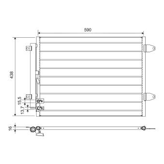 Condenseur, climatisation VALEO 812749