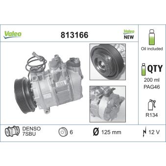 Compresseur, climatisation VALEO 813166