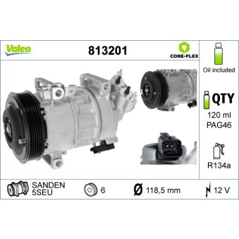 Compresseur, climatisation VALEO 813201