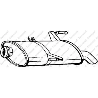 Silencieux arrière BOSAL 190-501