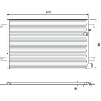 Condenseur, climatisation VALEO