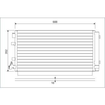 Condenseur, climatisation VALEO 814094