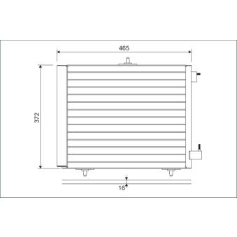 Condenseur, climatisation VALEO 814095