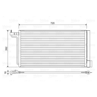 Condenseur, climatisation VALEO 814177