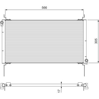 Condenseur, climatisation VALEO 817025