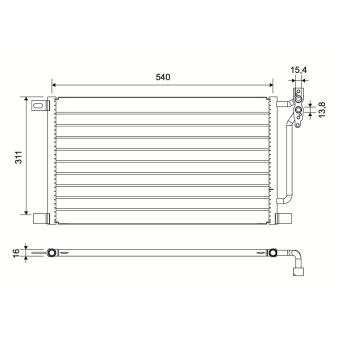 Condenseur, climatisation VALEO 817405
