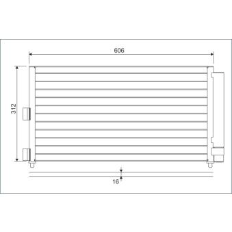 Condenseur, climatisation VALEO 818021