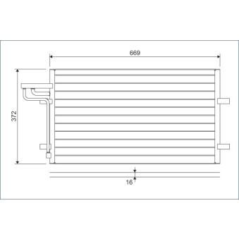 Condenseur, climatisation VALEO 818046