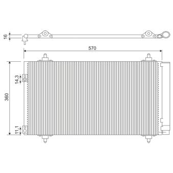 Condenseur, climatisation VALEO 818171