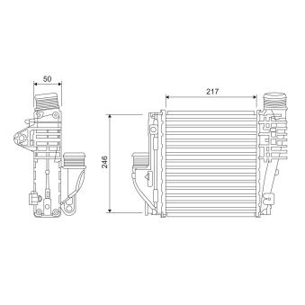 Intercooler, échangeur VALEO 818290