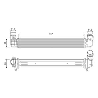 Intercooler, échangeur VALEO 818389
