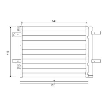 Condenseur, climatisation VALEO 822564