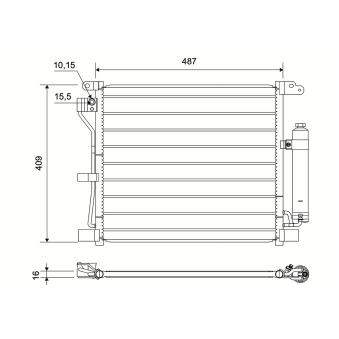 Condenseur, climatisation VALEO 822579