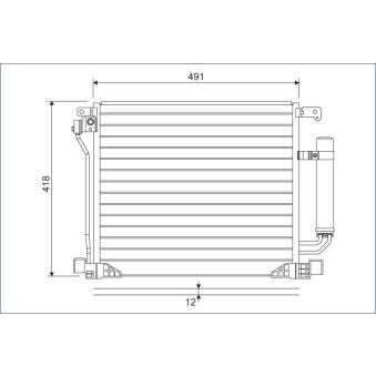 Condenseur, climatisation VALEO 822587