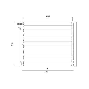 Condenseur, climatisation VALEO 822649