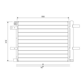 Condenseur, climatisation VALEO 822706