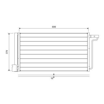Condenseur, climatisation VALEO 822727