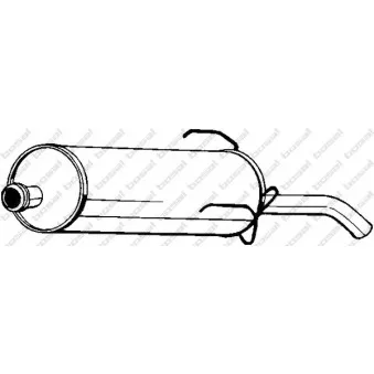 Silencieux arrière BOSAL 190-807