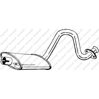 Silencieux central BOSAL 190-831