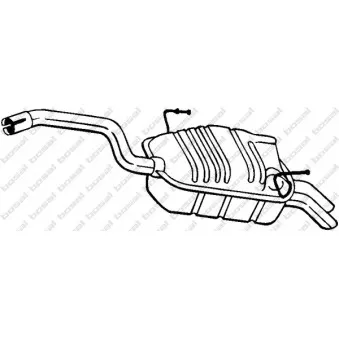 Silencieux arrière BOSAL 190-903