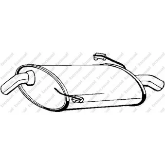 Silencieux arrière BOSAL 190-907