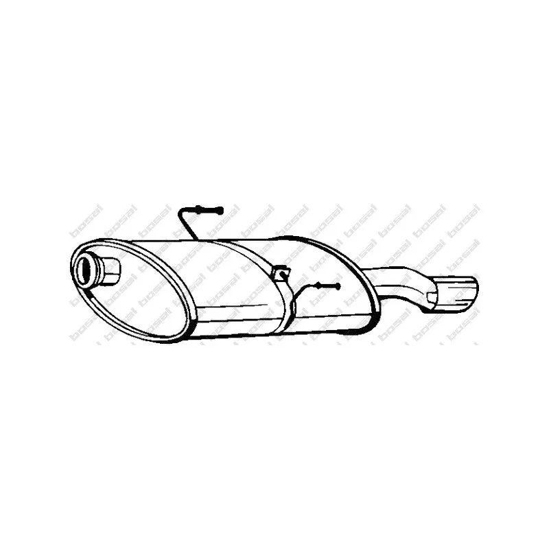 Silencieux arrière BOSAL 190-911