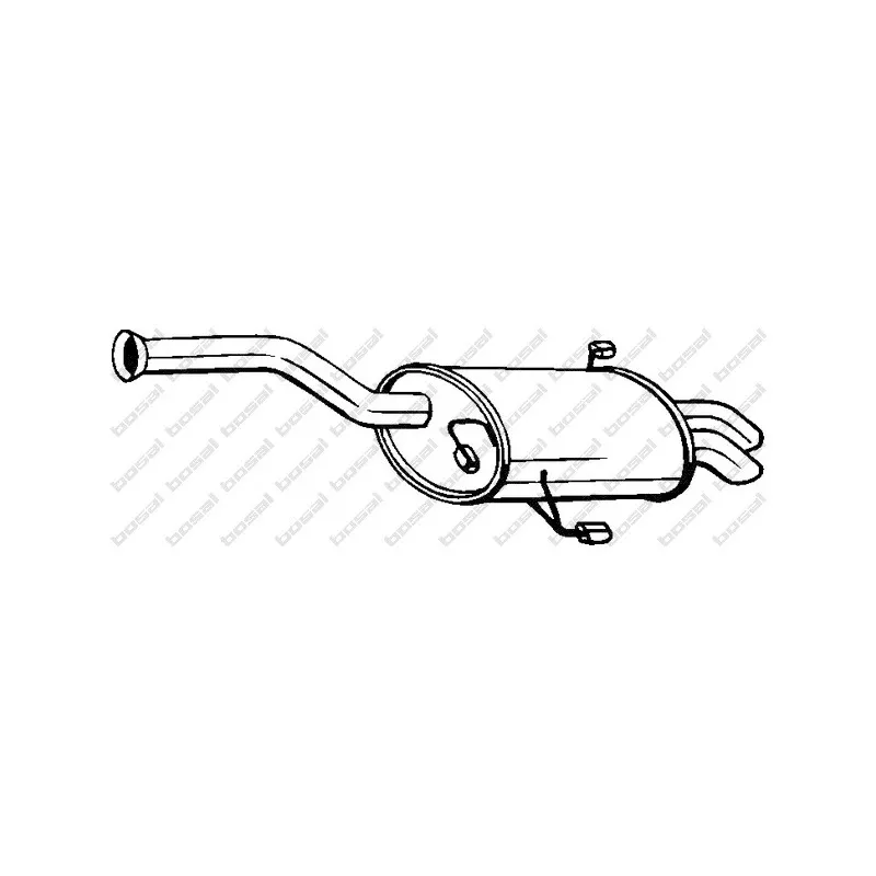 Silencieux arrière BOSAL 190-953