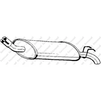 Silencieux arrière BOSAL 200-017