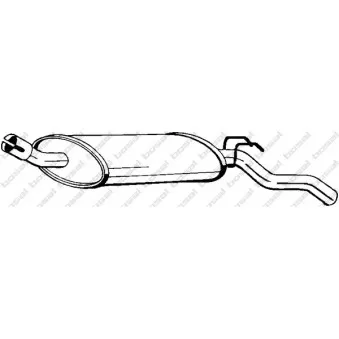 Silencieux arrière BOSAL 200-051