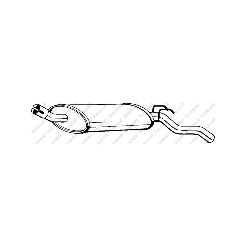 Silencieux arrière BOSAL 200-051