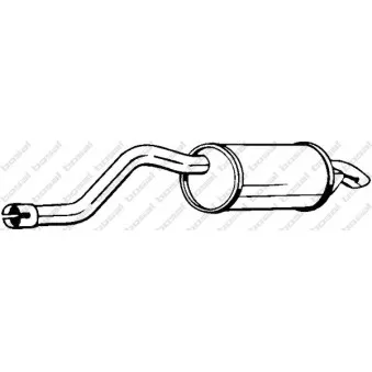 Silencieux arrière BOSAL 200-081