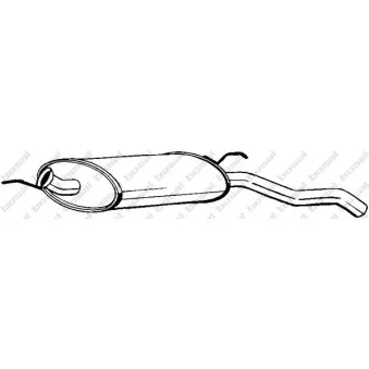 Silencieux arrière BOSAL 200-165